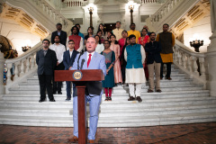 May 23, 2022: Sen. Flynn  spoke to the audience gathered at the Harrisburg stop of the traveling exhibit "Darshana – A Glimpse into the Hindu Civilization.”   This exhibit portrays the 'Hindu way of life,' a product of the Hindu Civilization, nurtured on the Indian subcontinent for more than five millennia.