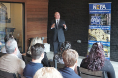 June 2023: Senator Marty Flynn spent the day in West Scranton as part of his efforts to revitalize Main Street and boost small businesses in the area.