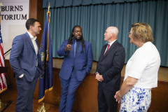 August 4, 2023: Sens. Miller and Flynn today joined Gov. Josh Shapiro at the United Community Center in Scranton for the signing of HB1100 which creates the first expansion of the Property Tax and Rent Rebate Program in more than 15 years.