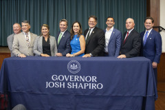 August 4, 2023: Sens. Miller and Flynn today joined Gov. Josh Shapiro at the United Community Center in Scranton for the signing of HB1100 which creates the first expansion of the Property Tax and Rent Rebate Program in more than 15 years.