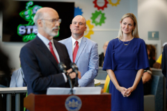 August 22, 2022: Senator Flynn welcomes Governor Wolf to Scranton High School to celebrate and recognize the historic investment of $1.1 billion dollars in education across Pennsylvania.