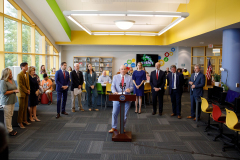 August 22, 2022: Senator Flynn welcomes Governor Wolf to Scranton High School to celebrate and recognize the historic investment of $1.1 billion dollars in education across Pennsylvania.