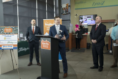 February 21, 2023: Sen. Flynn officials from NeighborWorks Northeaster Pennsylvania today to announce a total of $850,000 in state and private funding for continuing revitalization efforts in Scranton’s West Side.