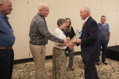 October 2, 2023: Sen. Flynn was presented with the Advocate of the Year Award by the PA Online Messengers Association. Joey Grasso, association board member and president of Northeast Title and Tag, presented the award at the association’s annual meeting at the Penn Harris Hotel and Conference Center in Camp Hill.