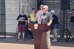 June 2023: Senator Marty Flynn attends PrideFest