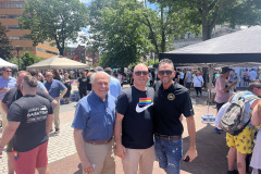 June 2023: Senator Marty Flynn attends PrideFest