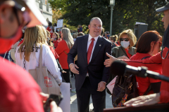 November 10, 2021: Senator Marty Flynn attends rally of the striking Scranton Federation of Teachers at the Pennsylvania Capitol.