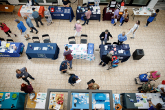 September 9, 2022:  Senator Marty Flynn  in partnership with Representatives Thom Welby, Kyle Mullins, and Bridget Kosierowsiki host a senior fair. The event will featured more than 50 community vendors offering assistance and information on health and wellness, finances, transportation resources, and personal care services. Attendees were also able to receive a free flu shot.