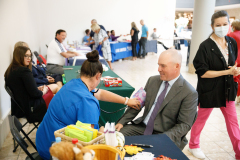 September 9, 2022:  Senator Marty Flynn  in partnership with Representatives Thom Welby, Kyle Mullins, and Bridget Kosierowsiki host a senior fair. The event will featured more than 50 community vendors offering assistance and information on health and wellness, finances, transportation resources, and personal care services. Attendees were also able to receive a free flu shot.