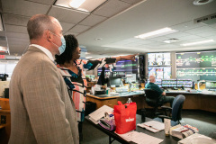 April 21, 2022: Sen. Flynn toured SEPTA’s downtown Philadelphia headquarters, including its transportation control center and a stint at a train driving simulator.