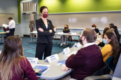 January 13, 2022: Sen. Flynn  hosted more than two dozen student ambassadors from school districts in Northeast Pennsylvania to discuss lawmaker responsibilities and possible career choices in government.  The program, held at Lackawanna College, included local state representatives.