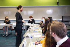 January 13, 2022: Sen. Flynn  hosted more than two dozen student ambassadors from school districts in Northeast Pennsylvania to discuss lawmaker responsibilities and possible career choices in government.  The program, held at Lackawanna College, included local state representatives.