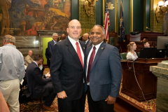 June 9, 2021: Former State Rep. Marty Flynn was sworn in to serve the 22nd District in the Pennsylvania State Senate.
