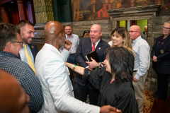 June 9, 2021: Former State Rep. Marty Flynn was sworn in to serve the 22nd District in the Pennsylvania State Senate.