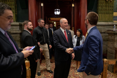 June 9, 2021: Former State Rep. Marty Flynn was sworn in to serve the 22nd District in the Pennsylvania State Senate.