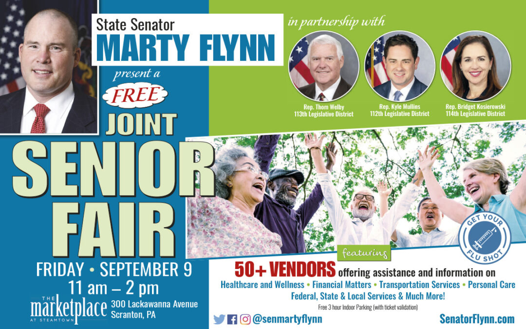 Senator Flynn, Representatives Welby, Mullins, and Kosierowski to Host Senior Fair on September 9