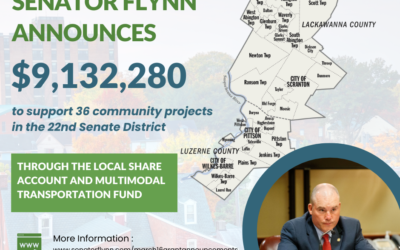 Senator Marty Flynn Announces $9,132,280 to Support 36 Projects in the 22nd Senate District
