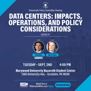 Policy Hearing - Data Centers: Impacts, Operations, and Policy Considerations